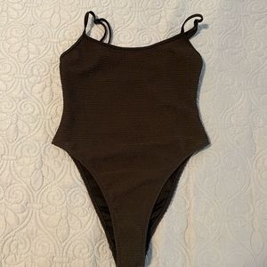 L.A. Hearts black one-piece swimsuit